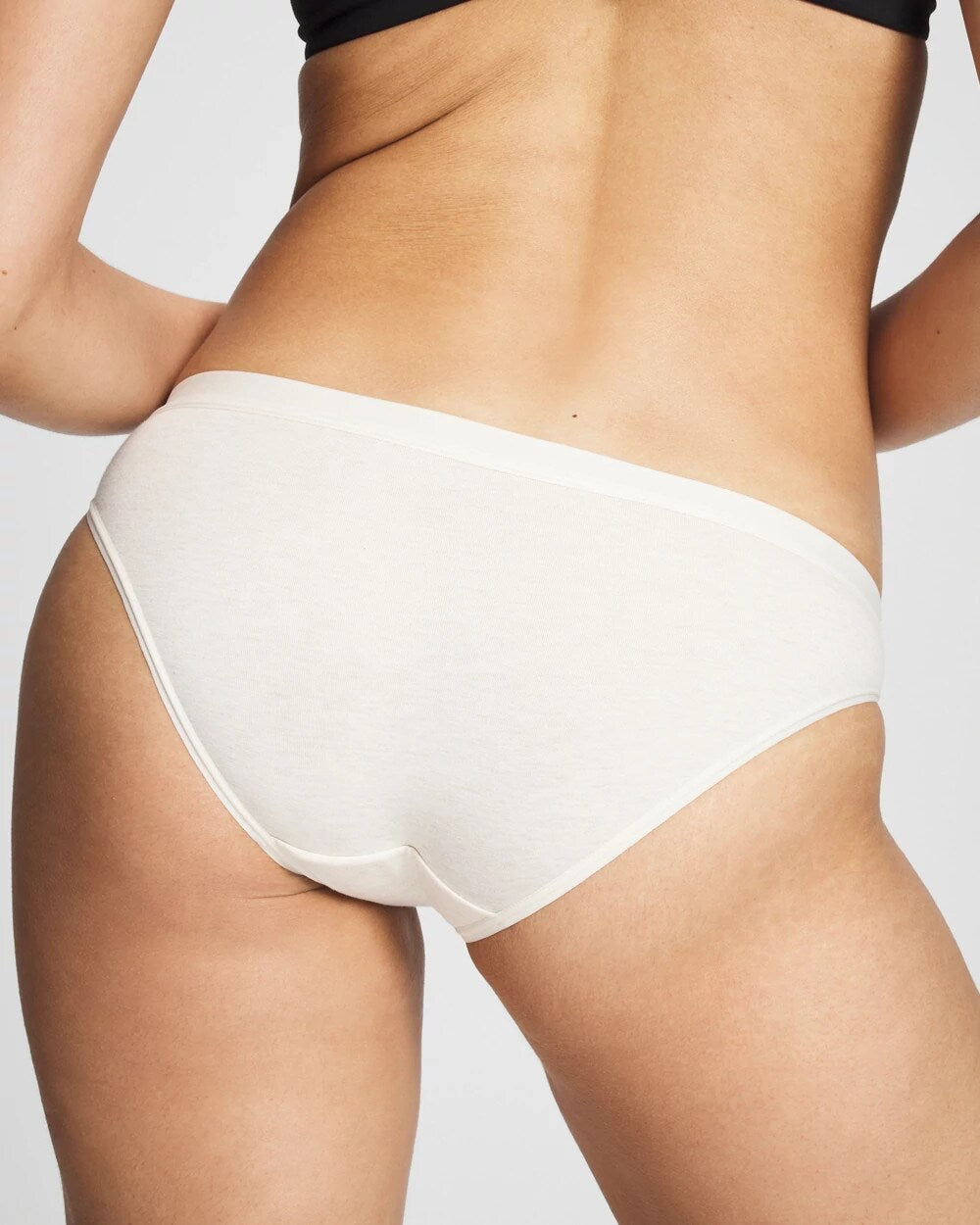 Cotton Bikini Panty - HEATHER ECRU | Soma Women