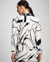 Long-Sleeve Notch Collar Pajama Top - NOUVEAU FLORA CHAMP | Soma Women