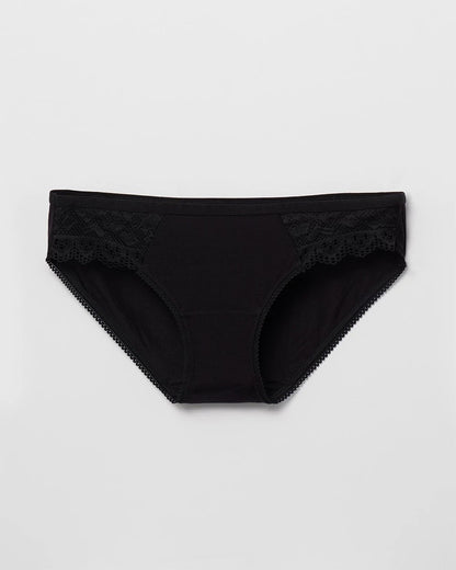 Bikini Panty with Enchanting Lace - BLACK | Soma Women