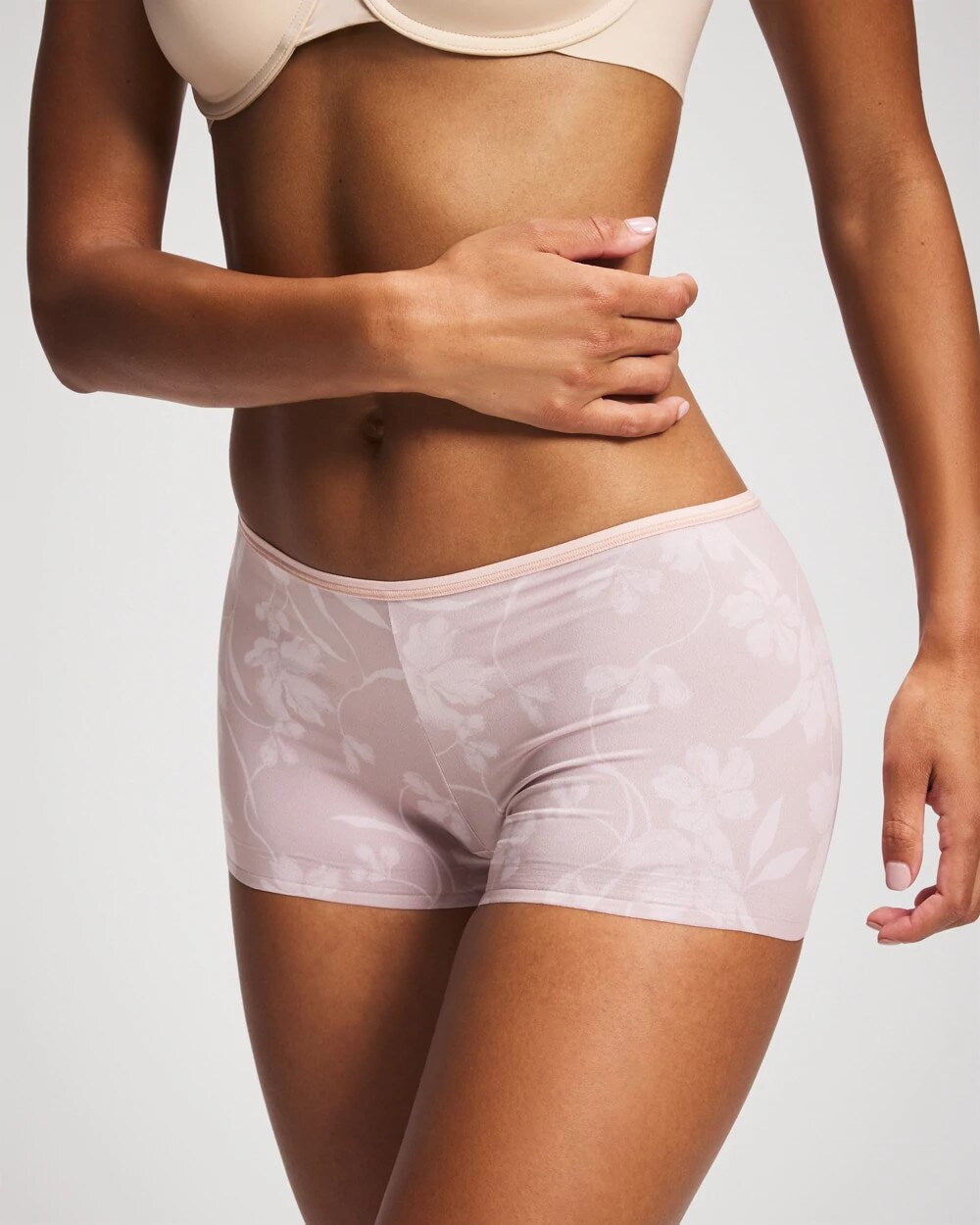 Edge Boyshort Panty - REFLECTION BLOOMS M PINK | Soma Women