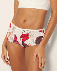 Boyshort Panty with Enchanting Lace - TROPIC LIKE ITS HOT M WS | Soma Women