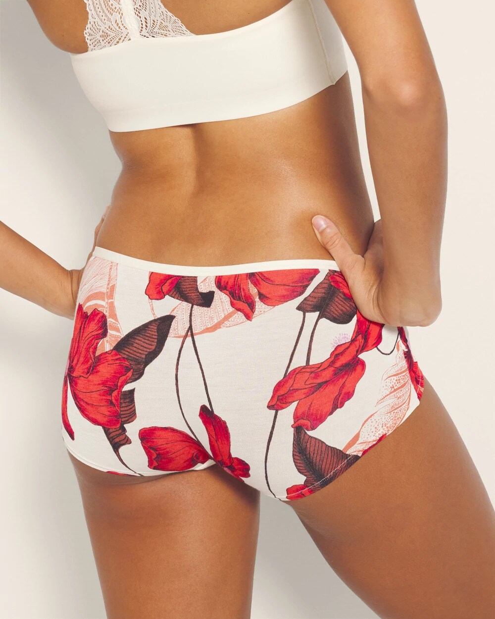 Boyshort Panty with Enchanting Lace - TROPIC LIKE ITS HOT M WS | Soma Women