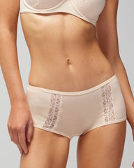 Boyshort Panty with Enchanting Lace - PALE SAND | Soma Women