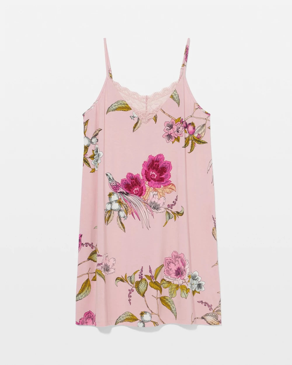 Lace Trim Chemise - FEATHERED FANCY PINK | Soma Women