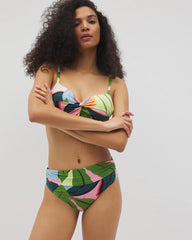 Covertible Bikini Bottom - FLIRTY FLORA DARK SEA | Soma Women