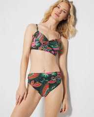 Covertible Bikini Bottom - PARROT-ISE LUSH EMERALD | Soma Women