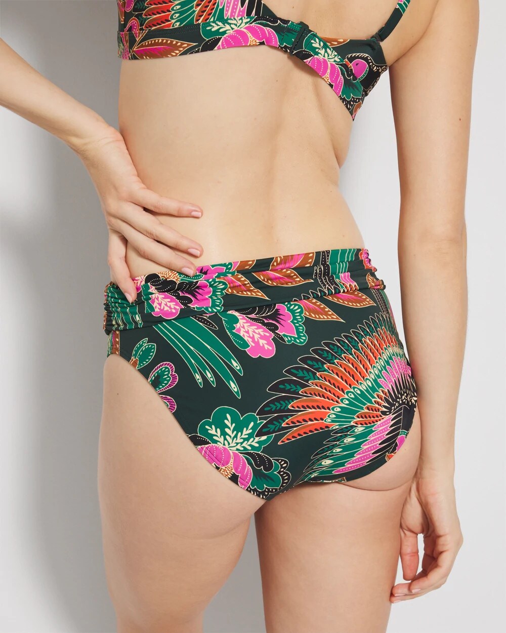 Covertible Bikini Bottom - PARROT-ISE LUSH EMERALD | Soma Women