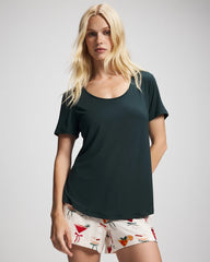 Packaged Short-Sleeve Short Pajama Set - MERRY MIXES CHAMP | Soma Women