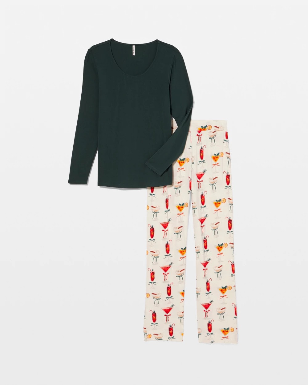 Packaged Long-Sleeve Pant Pajama Set - MERRY MIXES CHAMP | Soma Women