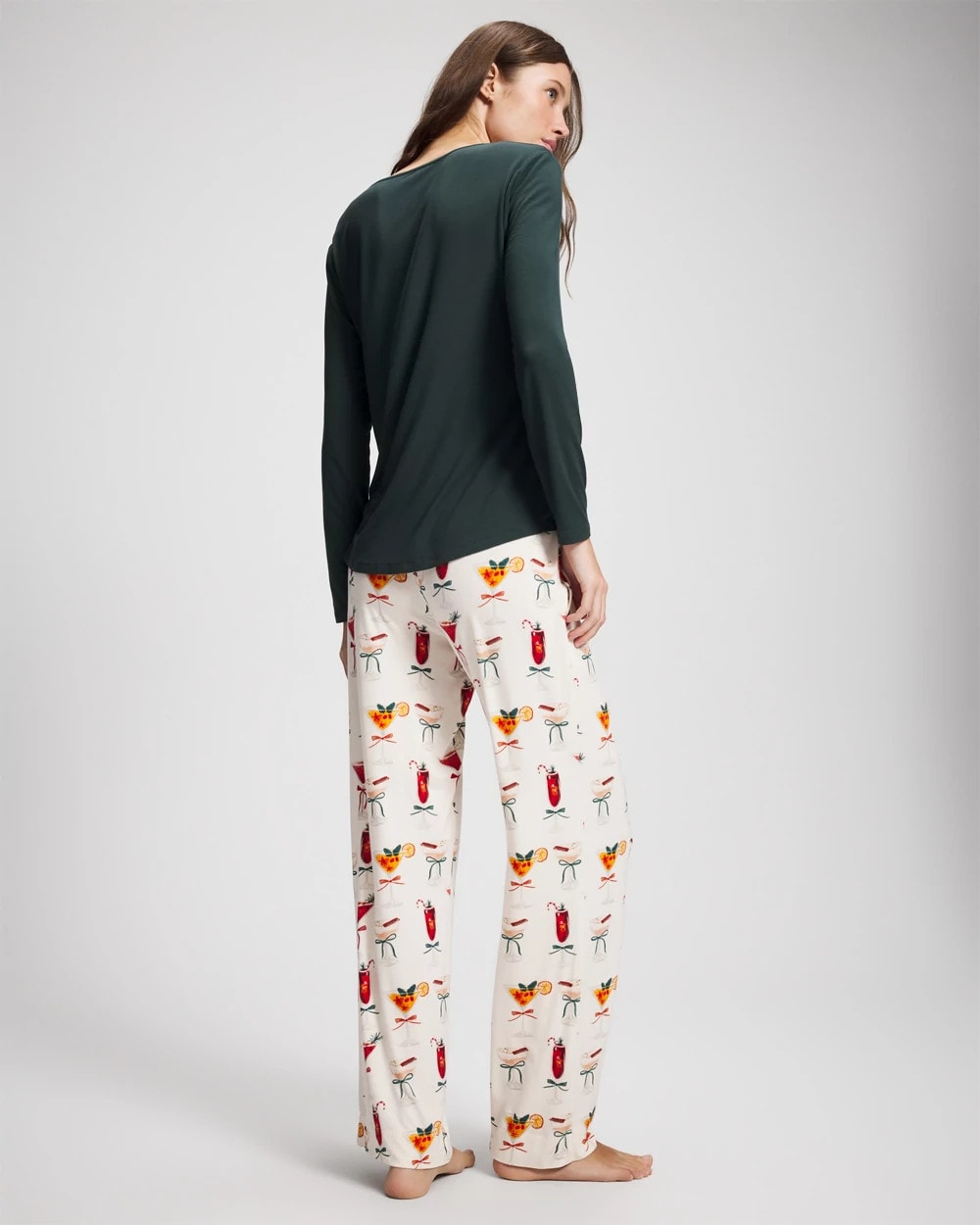 Packaged Long-Sleeve Pant Pajama Set - MERRY MIXES CHAMP | Soma Women