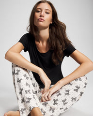 Packaged Short-Sleeve Pant Pajama Set - THATS A WRAP CHAMP MICRO | Soma Women