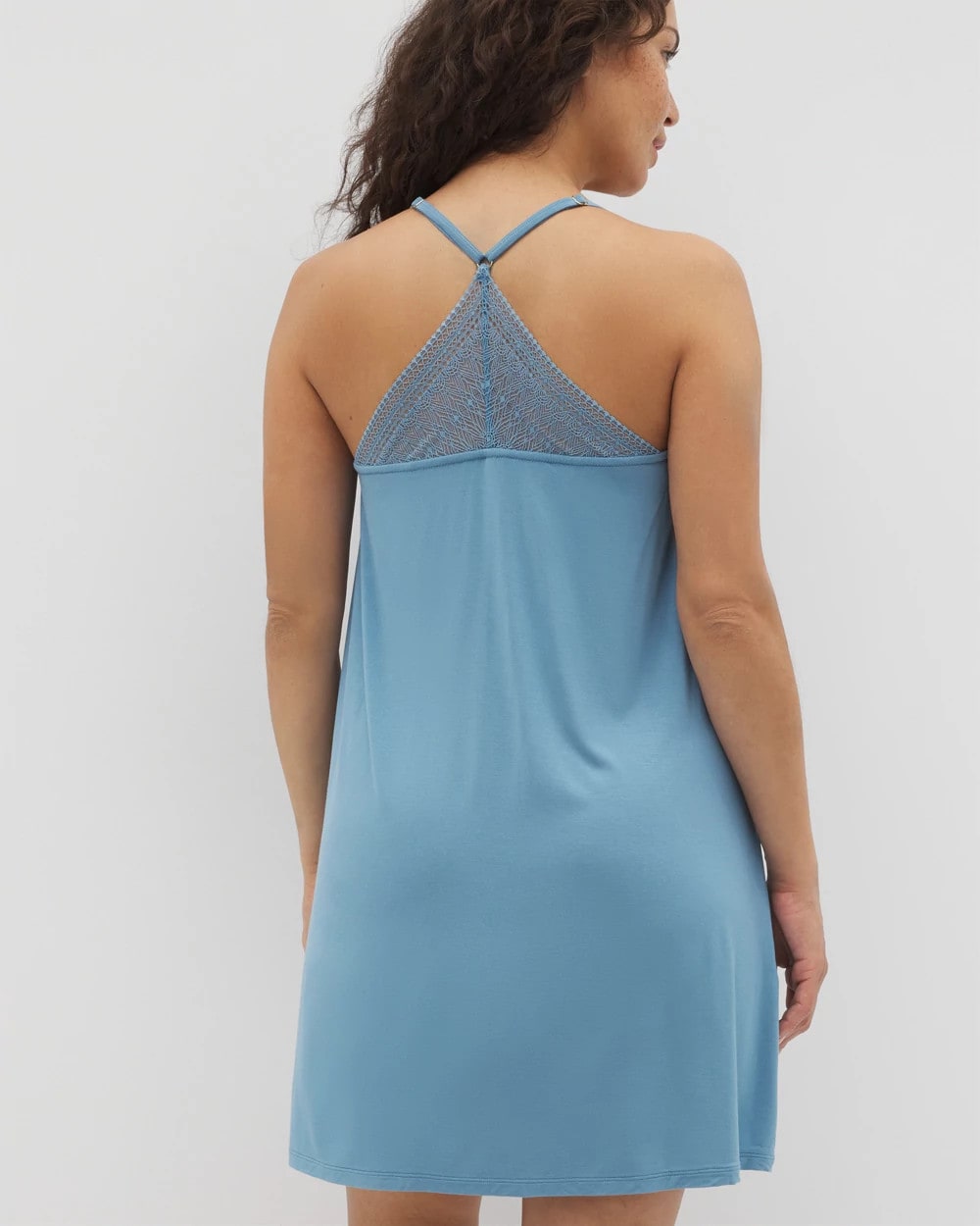 Geo Lace Chemise - BLUE HEAVEN | Soma Women