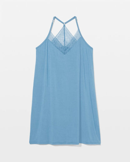 Geo Lace Chemise - BLUE HEAVEN | Soma Women
