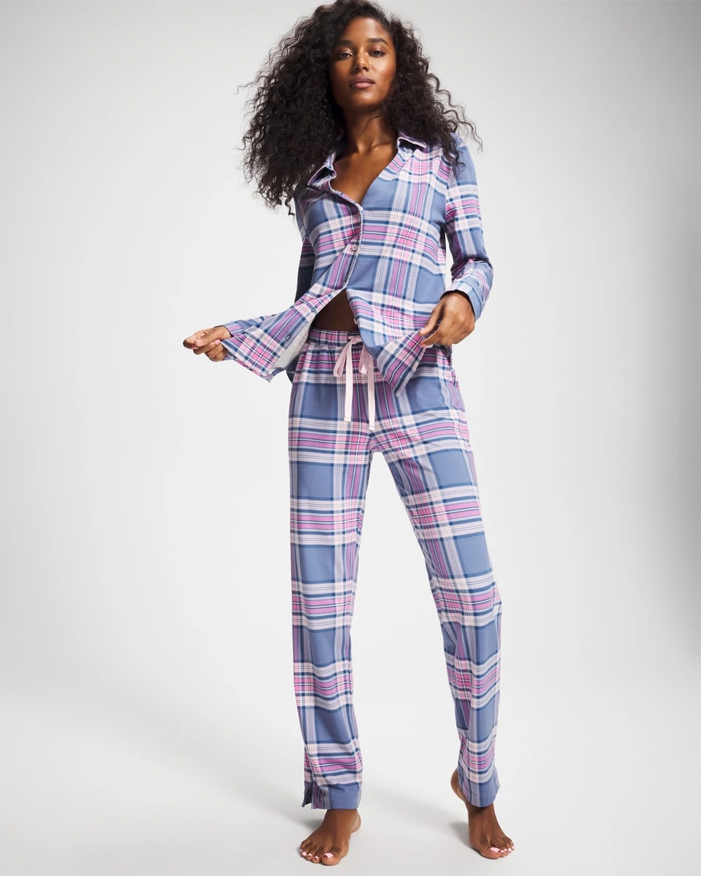 Ankle Pajama Pant - PRETTY PLAID SUNDOWN | Soma Women