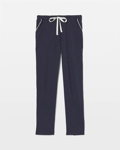Ankle Pajama Pant - METRO DOT NAVY | Soma Women