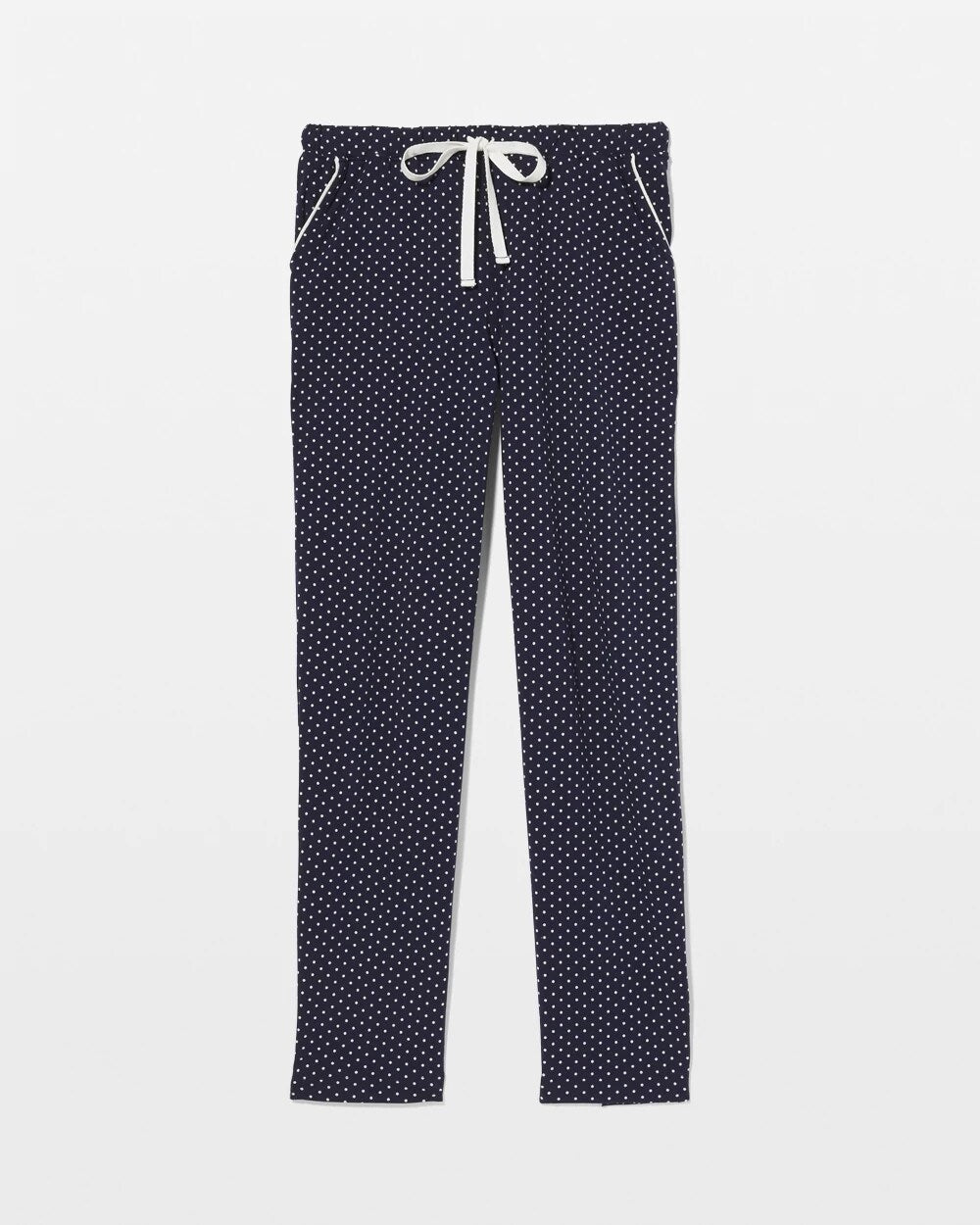 Ankle Pajama Pant - METRO DOT NAVY | Soma Women
