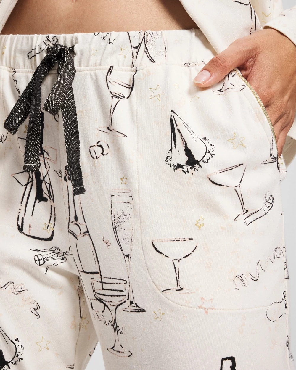 Ankle Pajama Pant - FIZZ THE SEASON FOIL | Soma Women