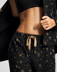 Ankle Pajama Pant - STELLAR SCENE BLACK/FOIL | Soma Women