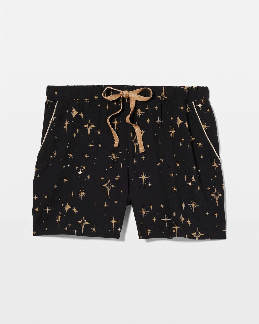 Pajama Shorts - STELLAR SCENE BLACK/FOIL | Soma Women