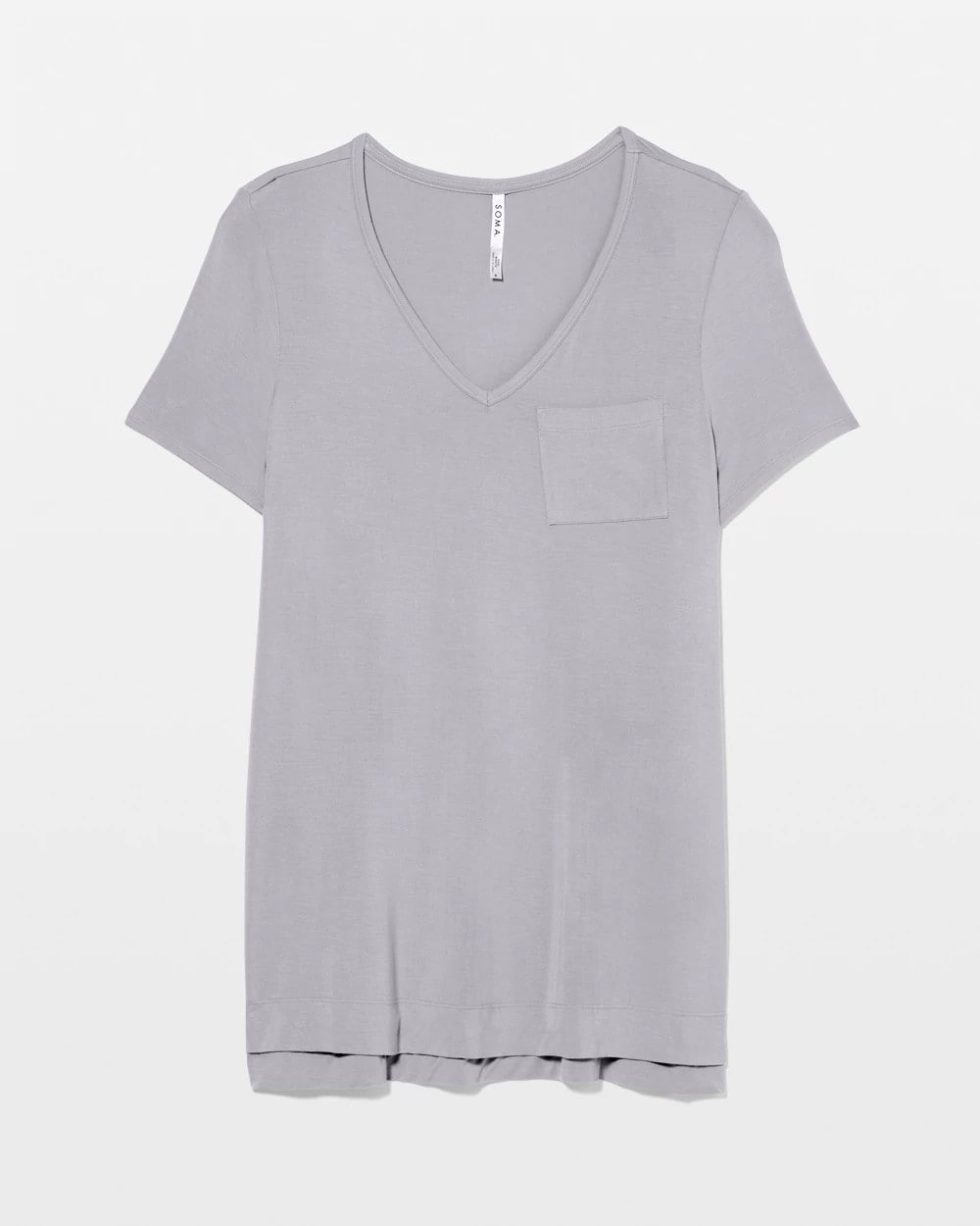 Short Sleeve Pajama Tunic Tee - MOONSTONE | Soma Women