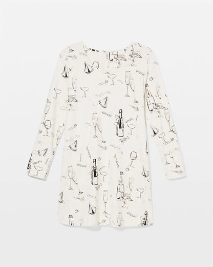 Long-Sleeve Sleepshirt - FIZZ THE SEASON FOIL | Soma Women