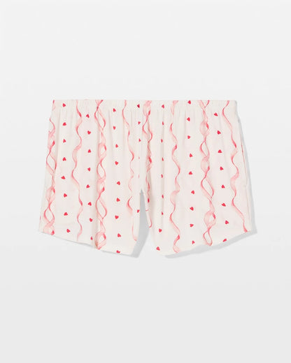 Relaxed Pajama Short - COQUETTE VALENTINE CHAMP | Soma Women