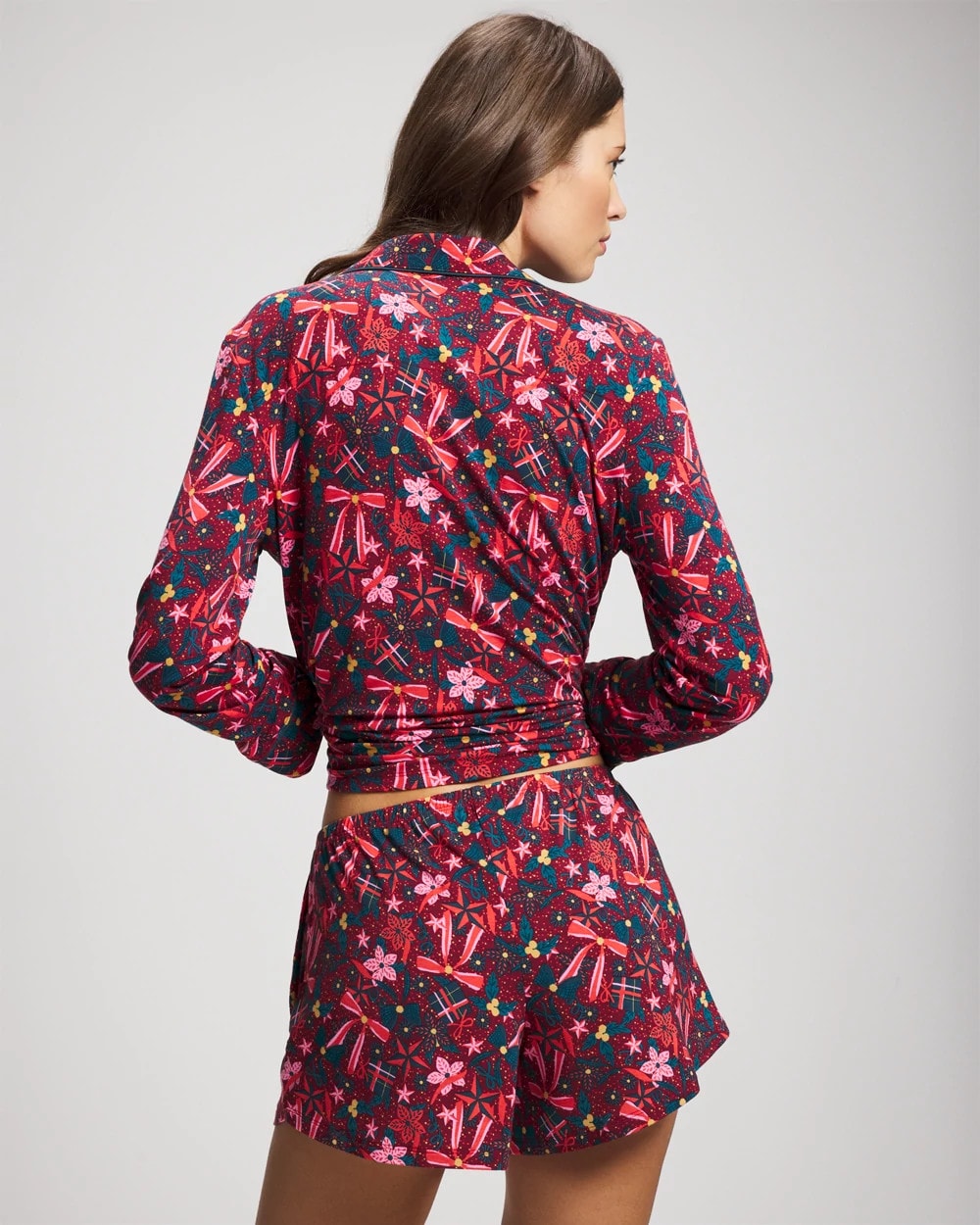 Relaxed Pajama Short - HOLLY JOLLY RED VELVET | Soma Women