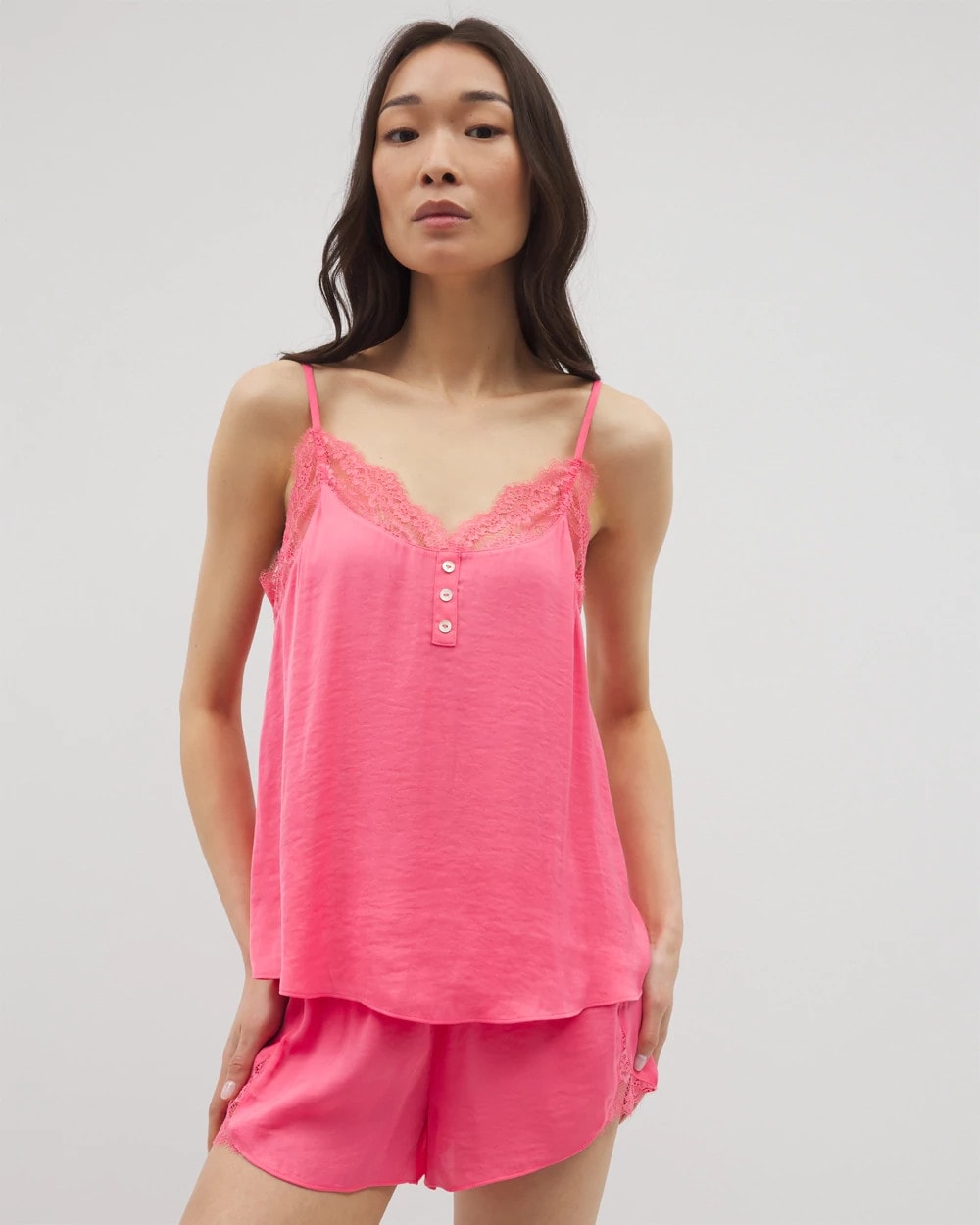 Lace Trim Cami - CAMELLIA ROSE | Soma Women