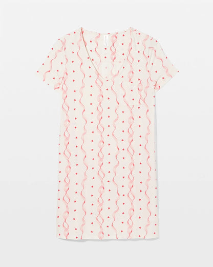 Short Sleeve Sleepshirt - COQUETTE VALENTINE CHAMP | Soma Women
