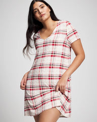 Short Sleeve Sleepshirt - TARTAN TEXTILE CHAMP | Soma Women