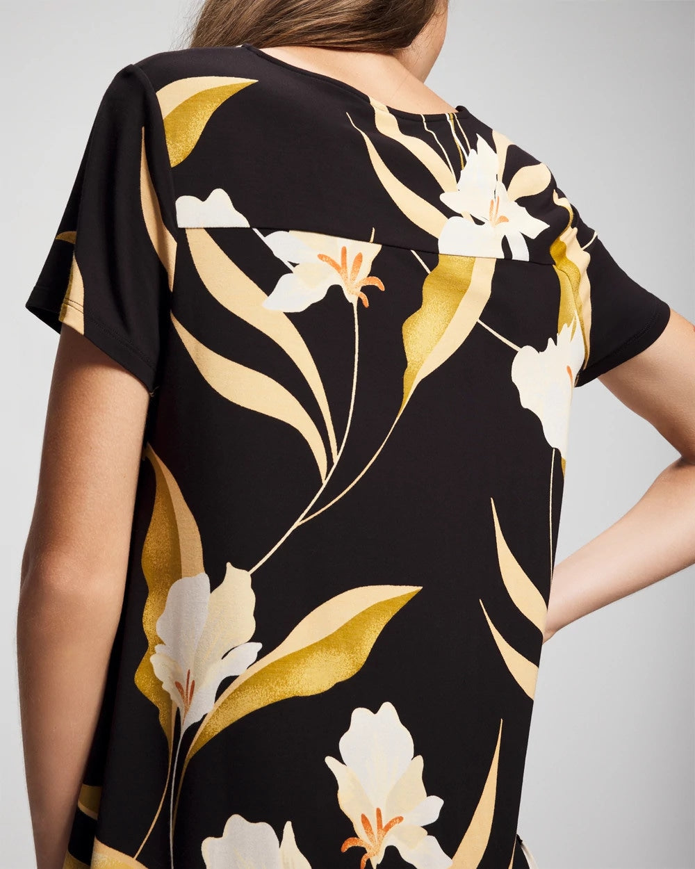 Short Sleeve Sleepshirt - MYSTIC BLOOMS BLACK MID | Soma Women