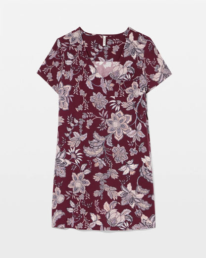 Short Sleeve Sleepshirt - PAISLEY SPLENDOR PLUM | Soma Women