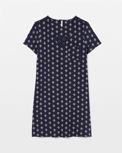 Short Sleeve Sleepshirt - BELLE FOULARD NAVY | Soma Women