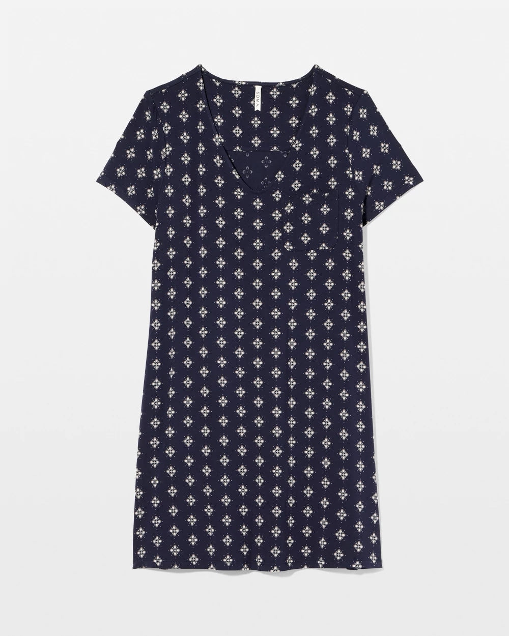Short Sleeve Sleepshirt - BELLE FOULARD NAVY | Soma Women