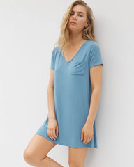 Short Sleeve Sleepshirt - BLUE HEAVEN | Soma Women