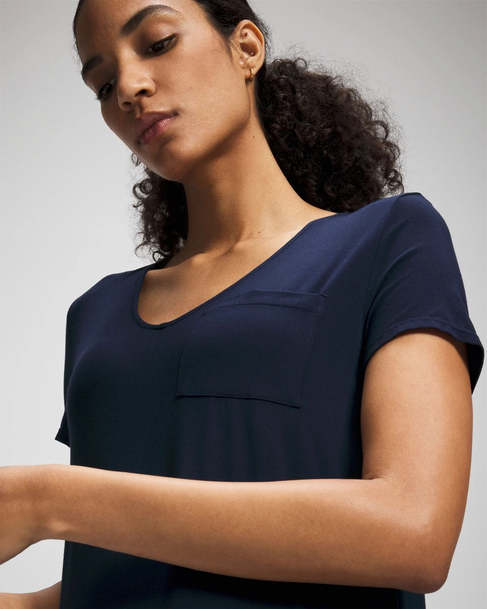 Short Sleeve Long Sleepshirt - NIGHTFALL NAVY | Soma Women