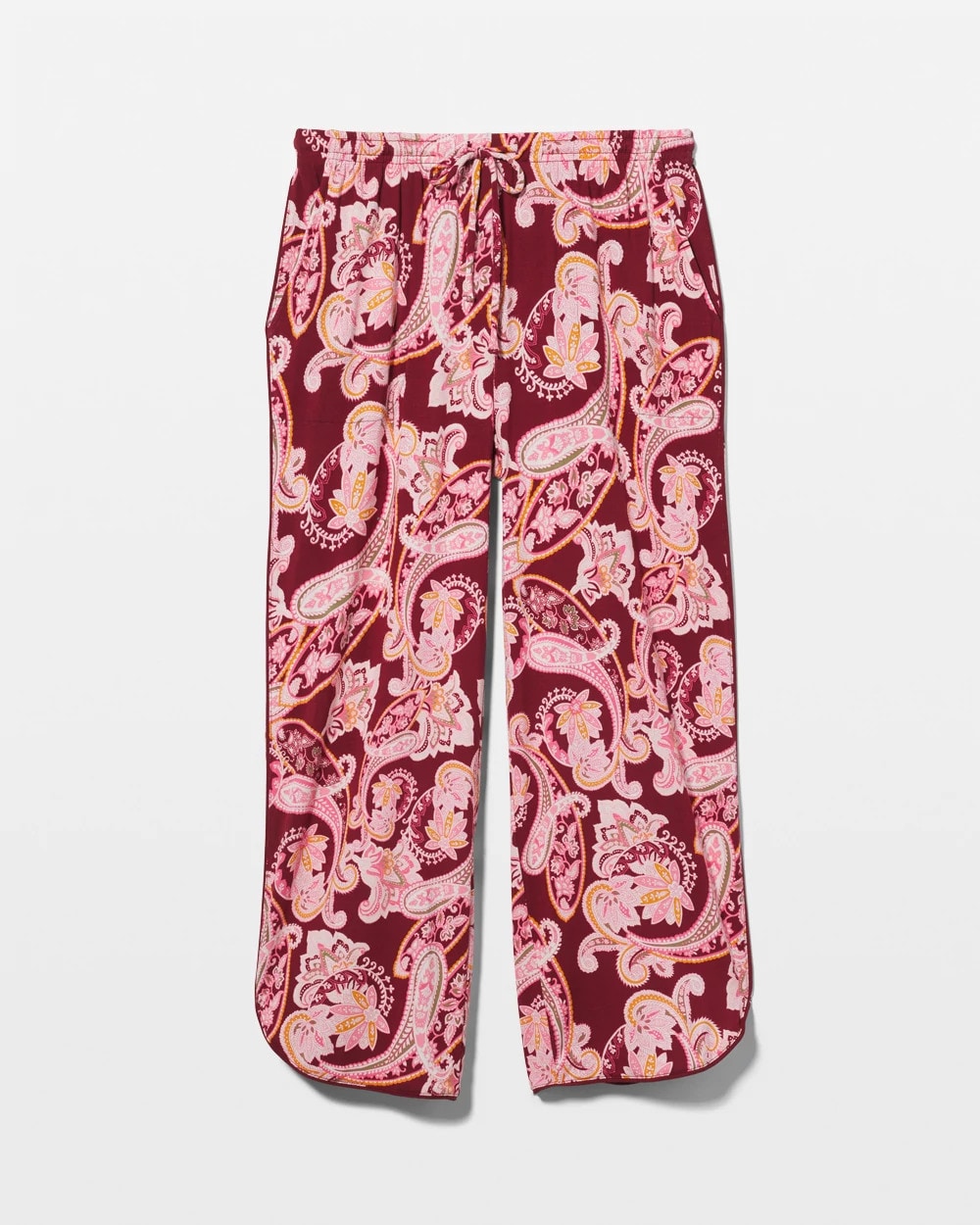 Piped Crop Pajama Pants - KASHMIR PAISLEY KISS | Soma Women