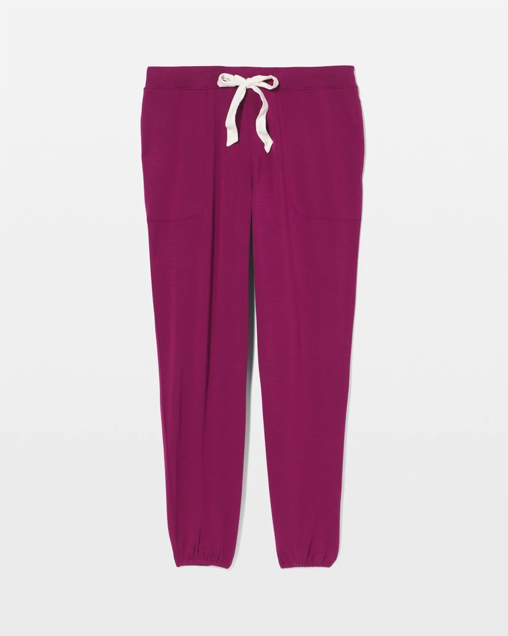 Banded Ankle Pajama Pant - POMEGRANATE WINE | Soma Women