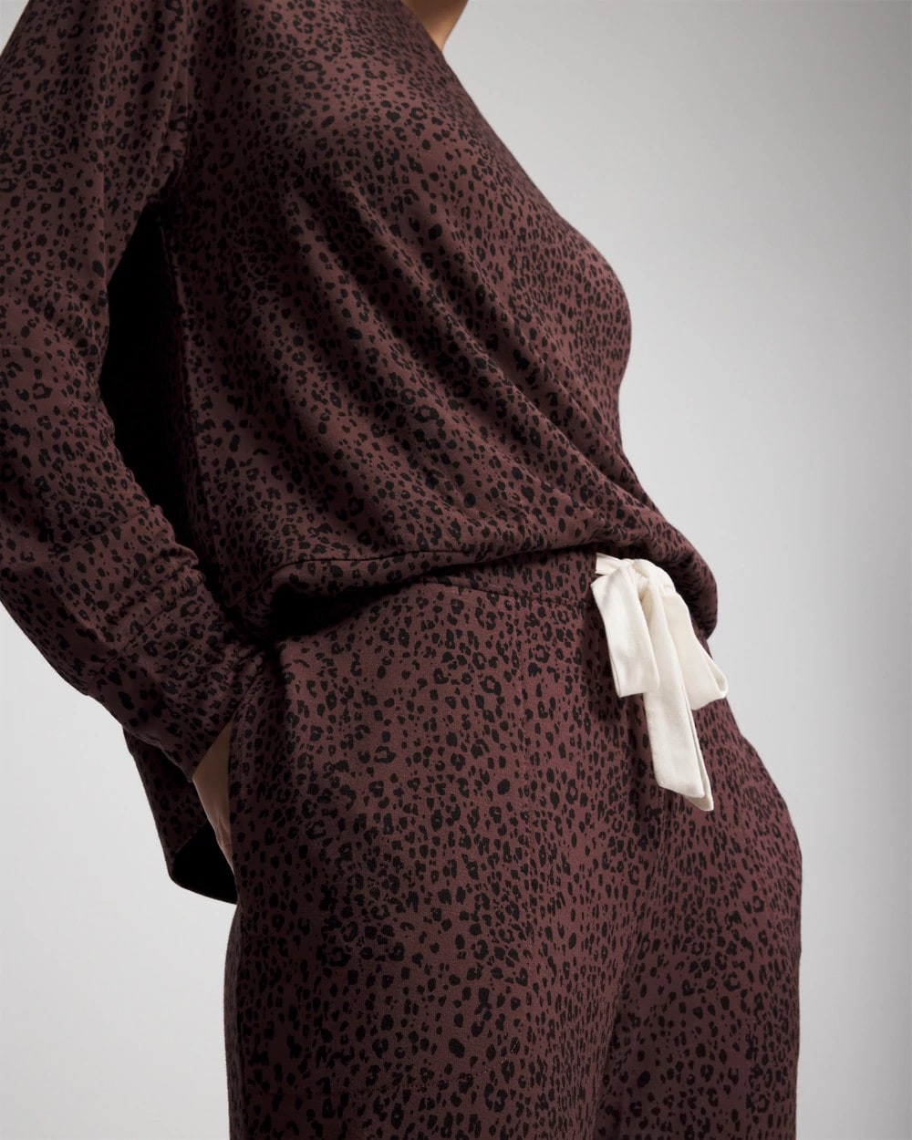 Banded Ankle Pajama Pant - HOT SPOT MOCHA | Soma Women