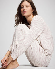 Banded Ankle Pajama Pant - ZEBRA ZEN GRAY GLASS | Soma Women
