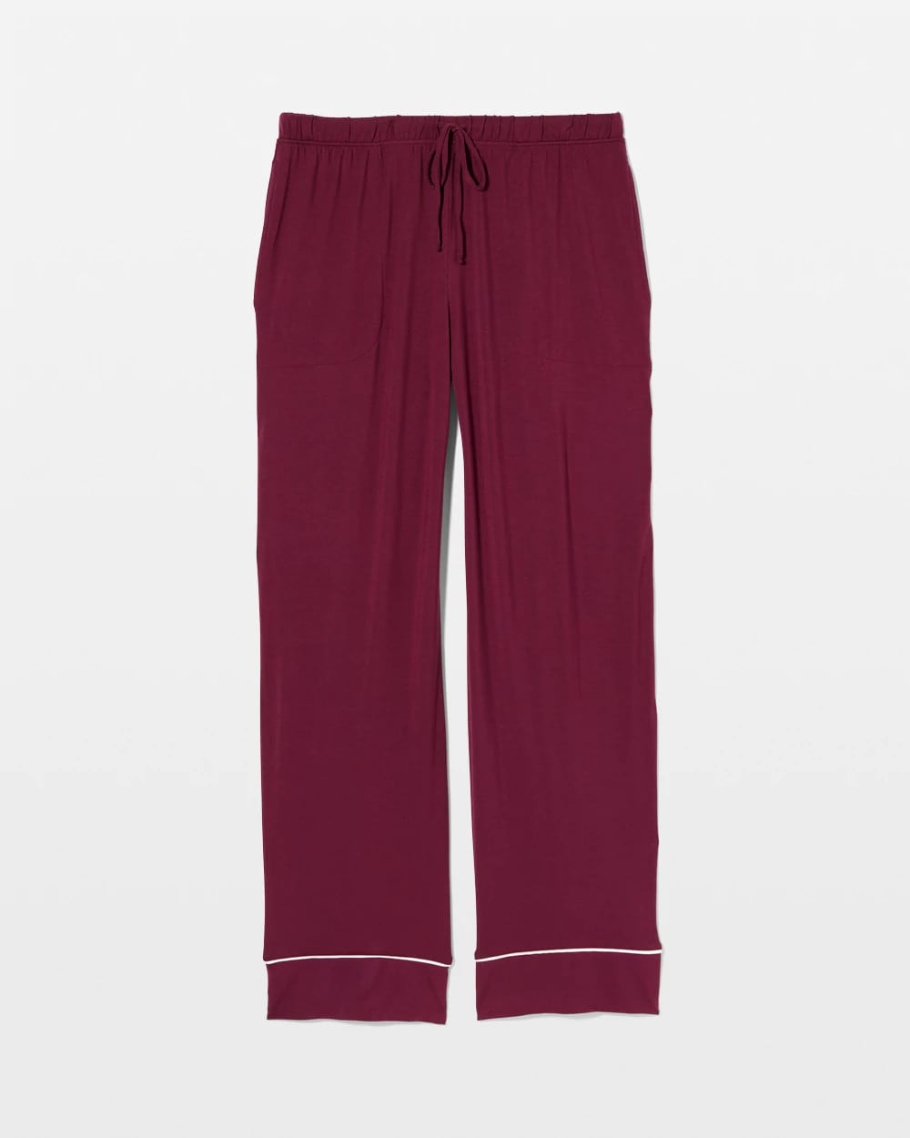 Solid Piped Pajama Pant - VELVET PLUM | Soma Women