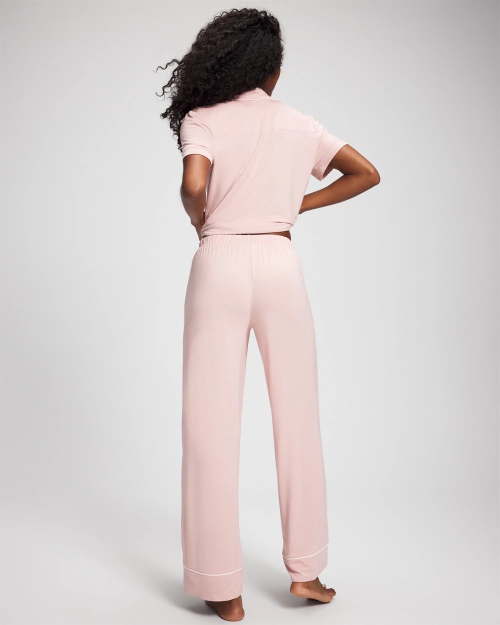 Solid Piped Pajama Pant - VINTAGE PINK | Soma Women