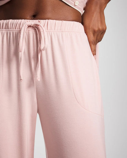 Solid Piped Pajama Pant - VINTAGE PINK | Soma Women