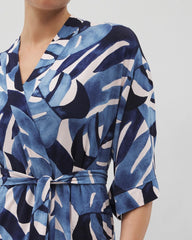 Short Robe - TROPICAL BREEZE SKY | Soma Women
