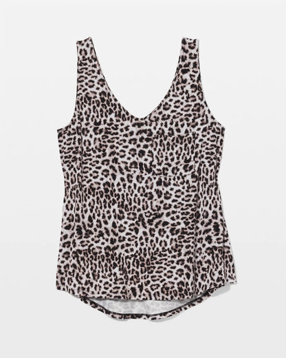 V-Neck Pajama Tank - DIVINE LEOPARD TAUPE | Soma Women