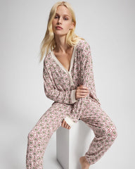 Banded Ankle Pajama Pant - PATTERNED PIECES CHAMP | Soma Women