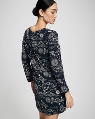 Long-Sleeve Sleepshirt - COSMIC BALLET NAVY | Soma Women