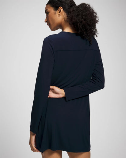Long-Sleeve Sleepshirt - NIGHTFALL NAVY | Soma Women