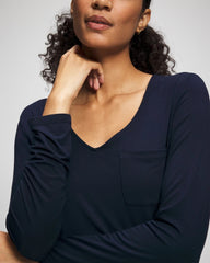 Long-Sleeve Sleepshirt - NIGHTFALL NAVY | Soma Women