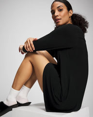 Long-Sleeve Sleepshirt - BLACK | Soma Women